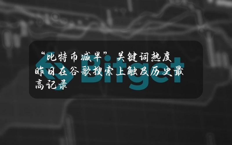 “比特币减半”关键词热度昨日在谷歌搜索上触及历史最高记录