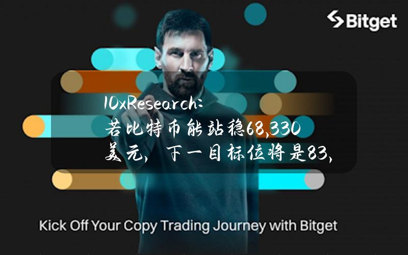 10xResearch：若比特币能站稳68,330美元，下一目标位将是83,000美元