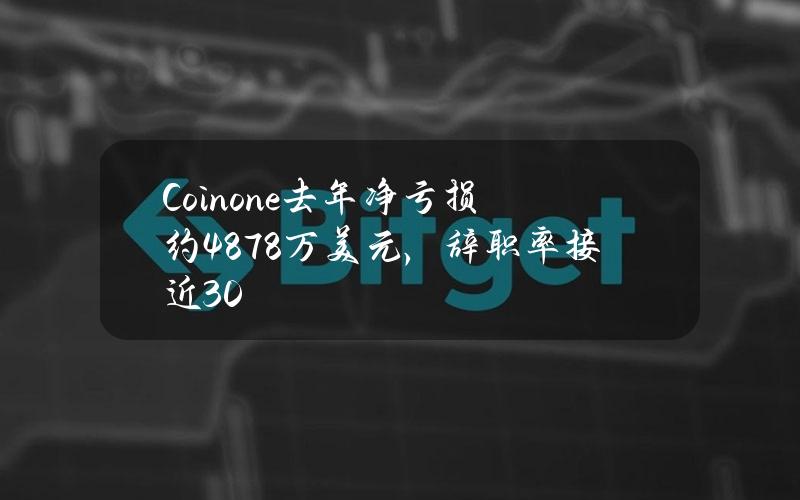 Coinone去年净亏损约487.8万美元，辞职率接近30%