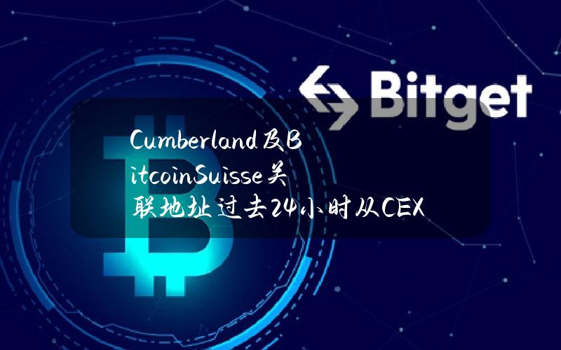 Cumberland及BitcoinSuisse关联地址过去24小时从CEX提币660万枚ARB