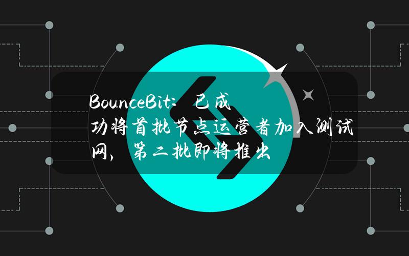 BounceBit：已成功将首批节点运营者加入测试网，第二批即将推出