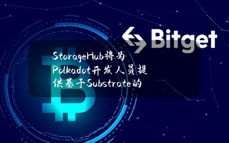 StorageHub将为Polkadot开发人员提供基于Substrate的去中心化存储解决方案